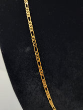 Load image into Gallery viewer, 18K ITALIAN GOLD PLATED TINY FIGARO 24" NECKLACE
