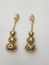 Load image into Gallery viewer, 18K Gold Plated 3 Balls Drop Earring