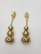 Load image into Gallery viewer, 18K Gold Plated 3 Balls Drop Earring