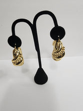 Load image into Gallery viewer, 18K Gold Plated Rope Twisted Hoop Earring