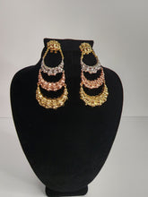 Load image into Gallery viewer, 18K 3 Tone Gold Plated Long Earring