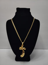Load image into Gallery viewer, 18K Gold Plated Necklace & Chunky Cross Pendant