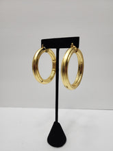 Load image into Gallery viewer, 18K Italian Gold Plated Hoop Chunky Earring