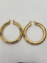 Load image into Gallery viewer, 18K Italian Gold Plated Hoop Chunky Earring