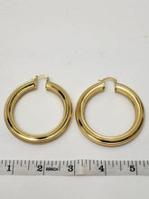 Load image into Gallery viewer, 18K Italian Gold Plated Hoop Chunky Earring