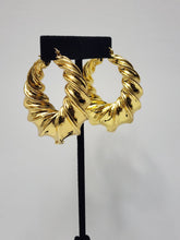 Load image into Gallery viewer, 18K Gold Plated Chunky Twisted Earring
