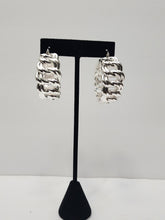 Load image into Gallery viewer, 18K White Gold Plated Hoop Earrin