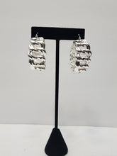 Load image into Gallery viewer, 18K White Gold Plated Hoop Earrin