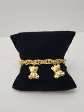 Load image into Gallery viewer, 18K Gold Plated Teddy Charm Bracelet