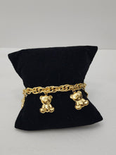 Load image into Gallery viewer, 18K Gold Plated Teddy Charm Bracelet