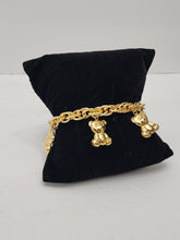 Load image into Gallery viewer, 18K Gold Plated Teddy Charm Bracelet