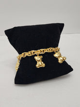 Load image into Gallery viewer, 18K Gold Plated Teddy Charm Bracelet