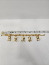 Load image into Gallery viewer, 18K Gold Plated Teddy Charm Bracelet