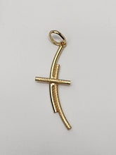 Load image into Gallery viewer, 18K Gold Plated Sleek Cross Pendant