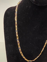 Load image into Gallery viewer, 18K 3 Tone Razor 24" Necklace