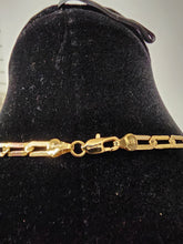 Load image into Gallery viewer, 18K 3 Tone Razor 24" Necklace