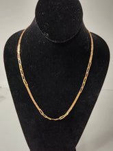 Load image into Gallery viewer, 18K Gold Plated 3 Tone  Carpet & Cuban Necklace