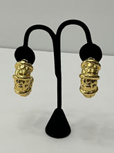 Load image into Gallery viewer, 18K BRAZILIAN GOLD PLATED CHUNKY C EARRINGS