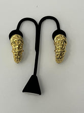 Load image into Gallery viewer, 18K BRAZILIAN GOLD PLATED CHUNKY C EARRINGS