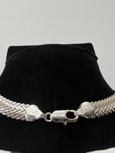 Load image into Gallery viewer, 18K ITALIAN WHITE GOLD PLATED THICK WIDE CHOCKER NECKLACE