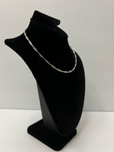 Load image into Gallery viewer, 18K WHITE GOLD PLATED TWISTED CORD NECKLACE