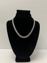 Load image into Gallery viewer, 18K ITALIAN WHITE GOLD PLATED WEAVE THICK CHAIN NECKLACE