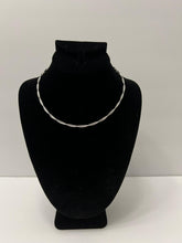 Load image into Gallery viewer, 18K WHITE GOLD PLATED TWISTED CORD NECKLACE