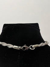 Load image into Gallery viewer, 18K WHITE GOLD PLATED TWISTED CHOCKER NECKLACE