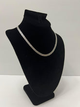 Load image into Gallery viewer, 18K ITALIAN WHITE GOLD PLATED  MESH NECKLACE