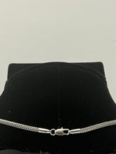 Load image into Gallery viewer, 18K WHITE GOLD PLATED MESH CHOCKER NECKLACE