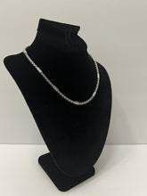 Load image into Gallery viewer, 18K WHITE GOLD PLATED STAINLESS STEEL CHOCKER NECKLACE