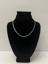Load image into Gallery viewer, 18K ITALIAN WHITE GOLD PLATED STAINLESS STEEL CHOCKER NECKLACE