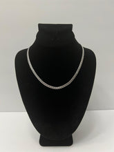 Load image into Gallery viewer, 18K ITALIAN WHITE GOLD PLATED  WEAVE NECKLACE