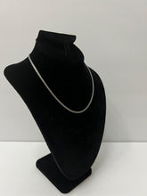 Load image into Gallery viewer, 18K ITALIAN WHITE GOLD PLATED MESH NECKLACE