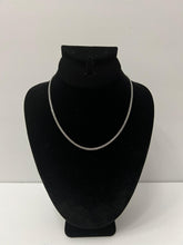 Load image into Gallery viewer, 18K ITALIAN WHITE GOLD PLATED MESH NECKLACE