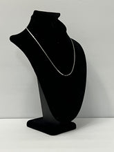 Load image into Gallery viewer, 18K ITALIAN WHITE GOLD PLATED THIN RAZOR NECKLACE