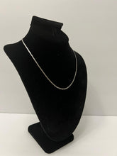 Load image into Gallery viewer, 18K ITALIAN WHITE GOLD PLATED THIN RAZOR NECKLACE