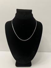 Load image into Gallery viewer, 18K ITALIAN WHITE GOLD PLATED THIN RAZOR NECKLACE