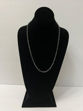 Load image into Gallery viewer, 18K WHITE GOLD PLATED THIN LONG NECKLACE