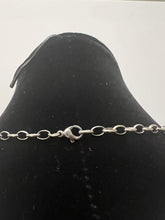 Load image into Gallery viewer, 18K WHITE GOLD PLATED THIN LONG NECKLACE