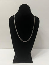 Load image into Gallery viewer, 18K WHITE GOLD PLATED RAZOR BLADE NECKLACE