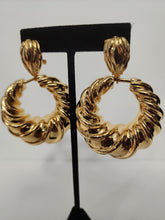 Load image into Gallery viewer, 18K Italian Gold Plated Chunky Dangling Earrings
