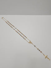 Load image into Gallery viewer, 18K 3 Tone Gold Plated Rosary Beads
