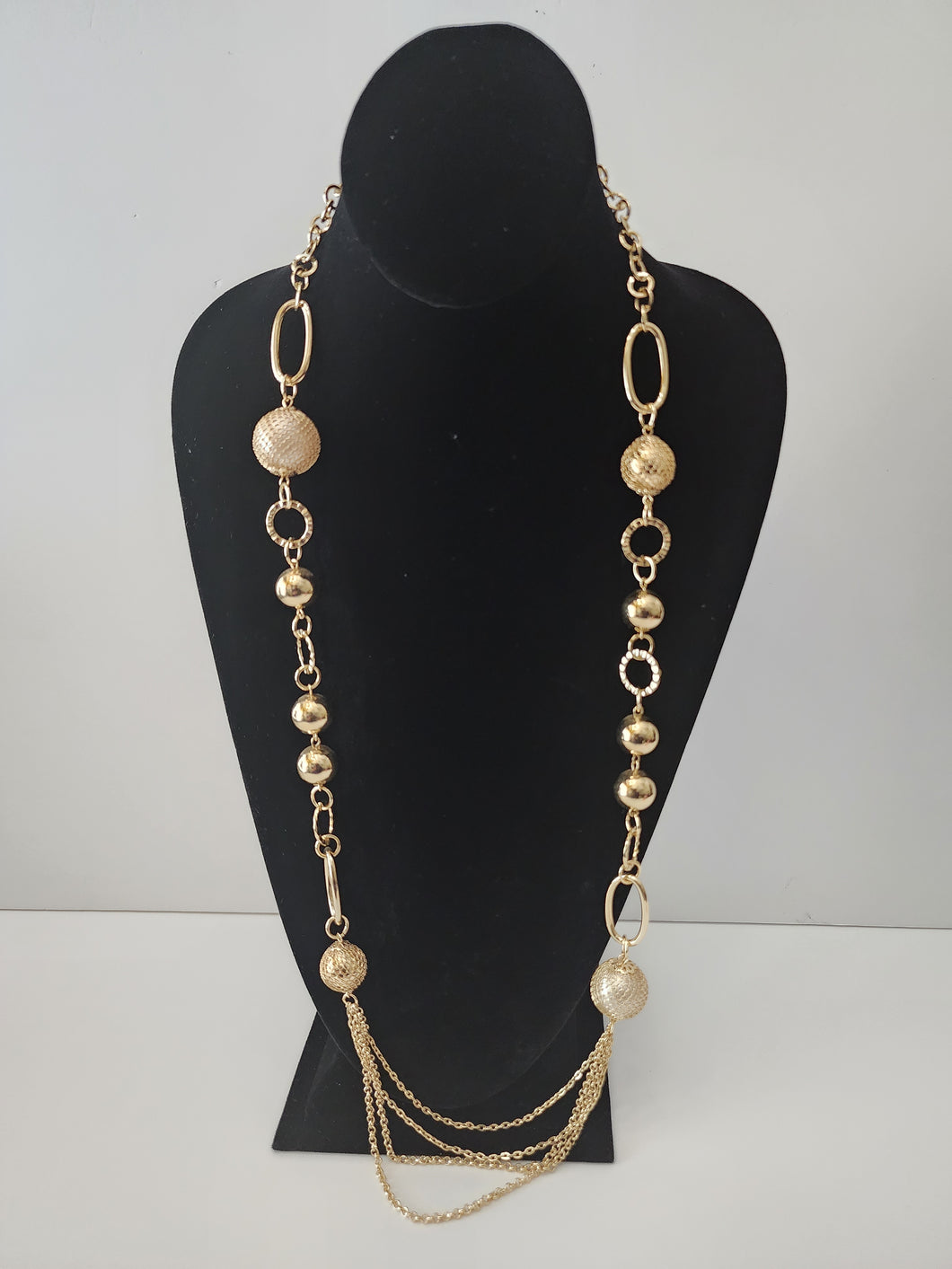 18K Italian Gold Plated Long Necklace