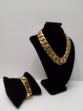 Load image into Gallery viewer, 18K Gold Plated Thickest Cuban Necklace and Bracelet
