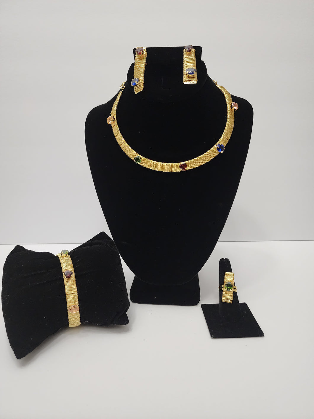 18K BRAZILIAN GOLD PLATED 4 IN 1 SET
