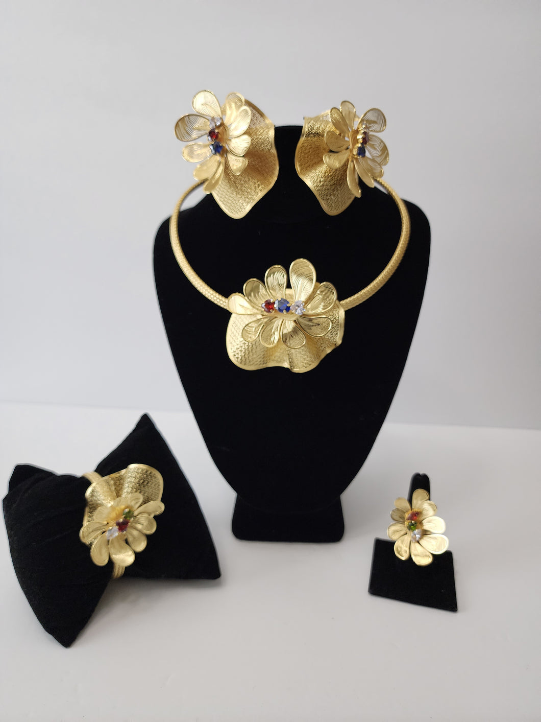 18K Brazilian Gold Plated 4 in  1 Set