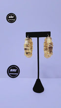 Load and play video in Gallery viewer, 18K Gold Plated Bold Hoop Earring
