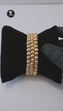 Load and play video in Gallery viewer, 18K Gold Plated Beaded 3 in 1 Bracelet
