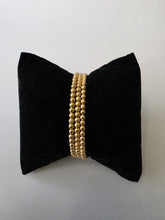 Load image into Gallery viewer, 18K Gold Plated Smallest Beaded Elastic Bracelet "Diamondcut "
